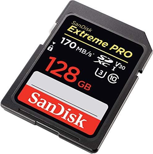 SanDisk Cartão 128 GB Extreme PRO SDXC UHS-I - C10, U3, V30, 4K UHD, cartão SD - SDSDXXY-128G-GN4IN - Imagem 3