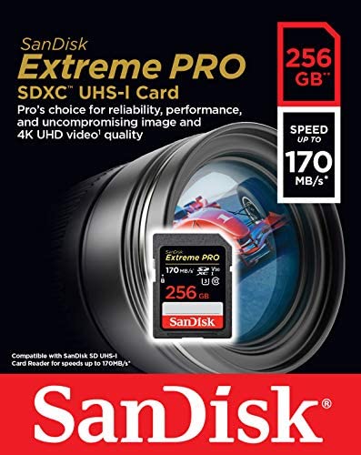 Cartão SanDisk 256GB Extreme PRO SDXC UHS-I - C10, U3, V30, 4K UHD, cartão SD - SDSDXXY-256G-GN4IN - Imagem 6